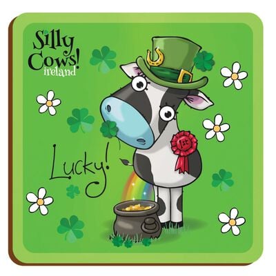 Silly Cows Lucky Loose Coaster